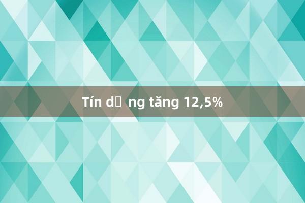 Tín dụng tăng 12，5%