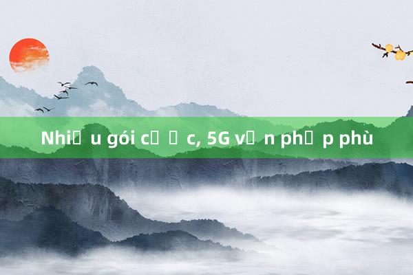 Nhiều gói cước， 5G vẫn phập phù