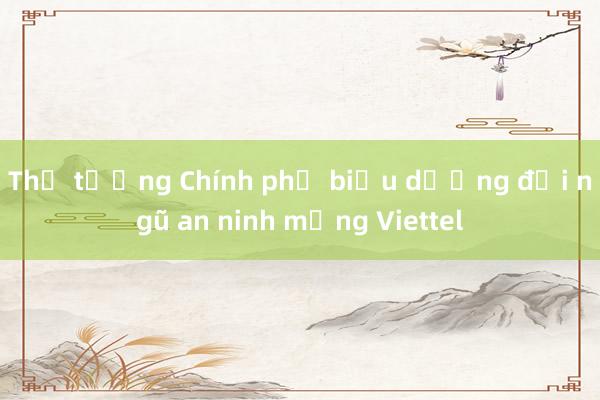 Thủ tướng Chính phủ biểu dương đội ngũ an ninh mạng Viettel