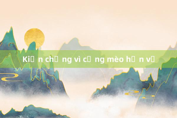 Kiện chồng vì cưng mèo hơn vợ